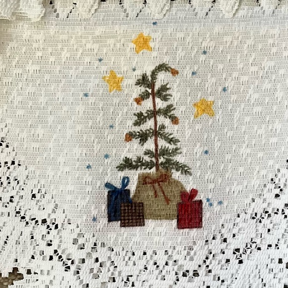 Heritage Lace Alpine Classic Mantel Scarf with Night Before Christmas~Nwt’s - Picture 4 of 7